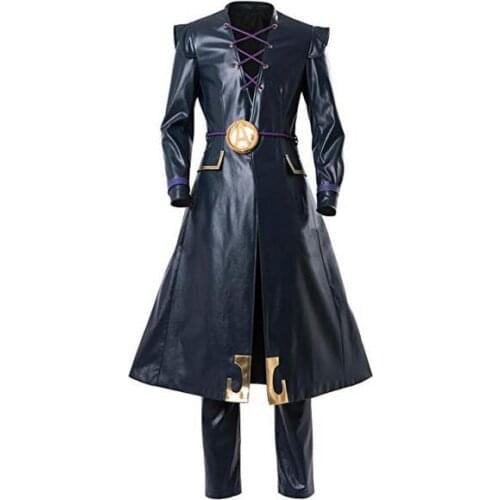Full Set JoJos Bizarre Adventure: Golden Wind Leone Abbacchio Cosplay Costume Suit Halloween Carnival Costumes
