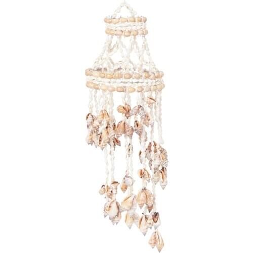 Conch Sea Shell Wind Chime Hanging Ornament Wall Decoration Creative Hanging Pendant Stylish Hanging Ornament Hanging Decor