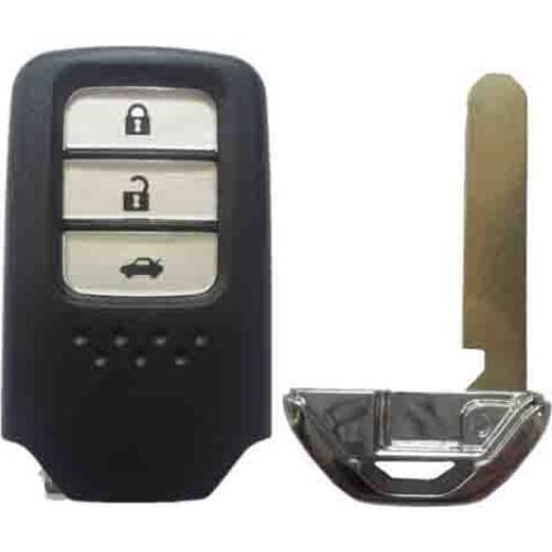 REPLACEMENT 3 BUTTONS SMART REMOTE KEY SHELL FOR HONDA CRIDER FOB KEY CASE BLANKS