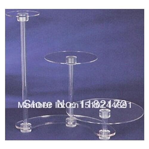 Wedding decoration 3 Tier high quality Layout Beautiful Acrylic Cupcake Stand Party / Wedding / Festival Supplies