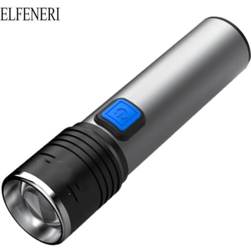 LED Flashlights USB Charging Convenient Super Bright Long-range Zoom Multifunctional Waterproof Outdoor Household Lighting