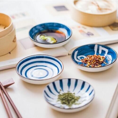 Japanese-style Plates Dish Hot pot Seasoning Sauce Dish Vinegar Taste Board Snack Plate Kitchen Tableware Tool