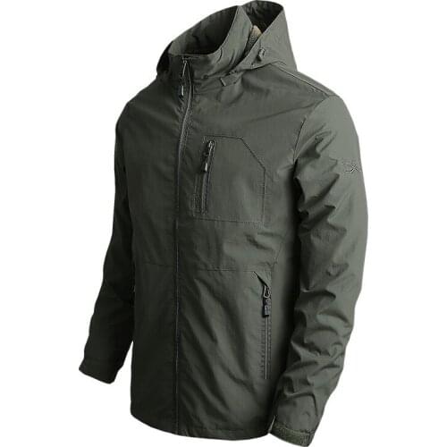 High quality spring and autumn mens thin mountaineering jacket and quick-drying windproof waterproof outdoor sports jacket