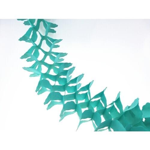 11ft Light Teal Stunning Tissue Paper Flower Garlands Hanging Backdrop Accessory For Wedding Party Event