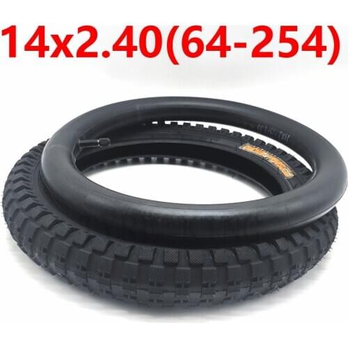 14 Inch Bicycle Tyre 14x2.4(64-254) Inner and Outer Tire for Kids Bike Childrens Bicycle Parts