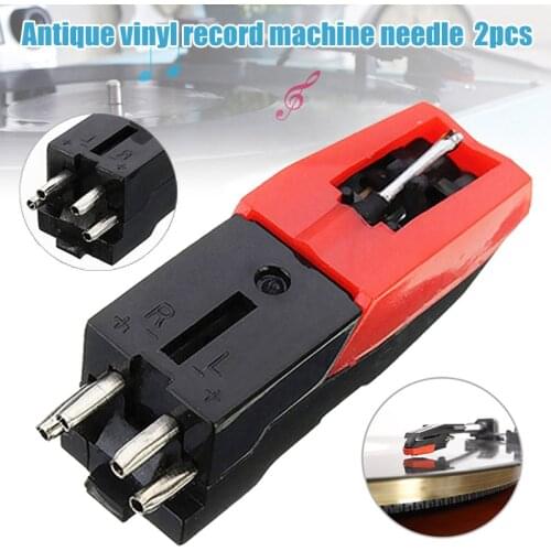 2Pcs Turntable Cartridge with Needle Stylus for LP Vinyl Record Player