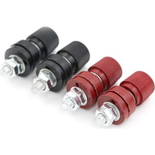 4pcs Terminal 6mm Screw M6 Power Supply Terminals Binding Post(2PCS Red + 2PCS Black)