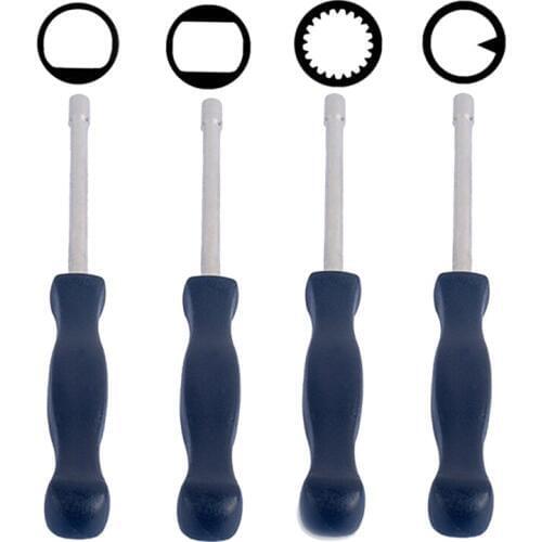 4PCS Carburetor Screwdriver Tune 2 Cycle Carburetor Adjustment Kit Includes 4 Carb Tools Splined, Double D, Single D and Pacman