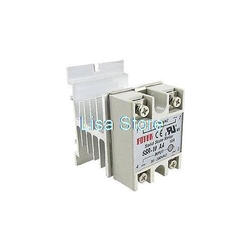 40A AC 90-480V Solid State Relay Voltage Resistance Regulator w Heat Sink SSR-40VA-H