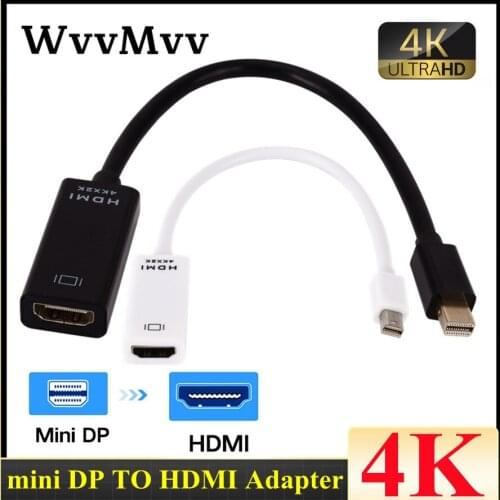4k Mini Displayport To HDMI-compatible Cable 1080P TV Projector Projetor DP 1.4 Display Port Converter For Apple Macbook Air Pro
