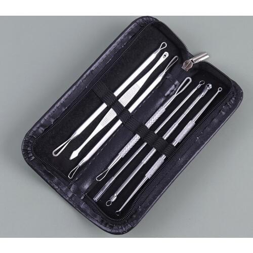 7PCS/1Set Blackhead Acne Needle Blemish Extractor Remover Stainless Needles Remove Blackhead Remover Beauty Tools