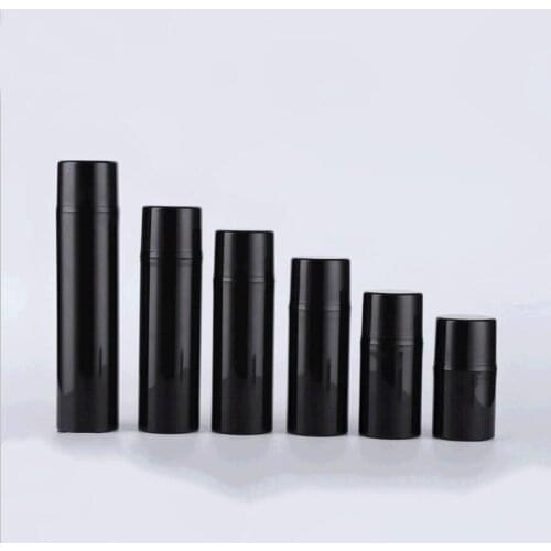 80MLblack plastic airless bottle black pump lid for serum/foundation/lotion/emulsion Cosmetic Packaging