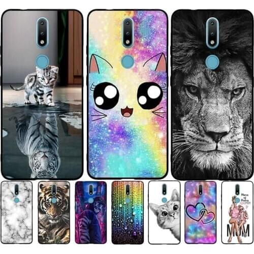 A For Nokia 2.4 Case Soft TPU Silicone Phone Cases For Nokia 2.4 Back Cover Cool Fundas for Nokia2.4 2020 6.5 inch Shell Bags