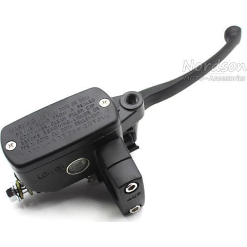Black Universal 1" 25mm Motorcycle Brake Clutch Master Cylinder Hydraulic Pump Lever For Yamaha Suzuki Kawasaki Honda