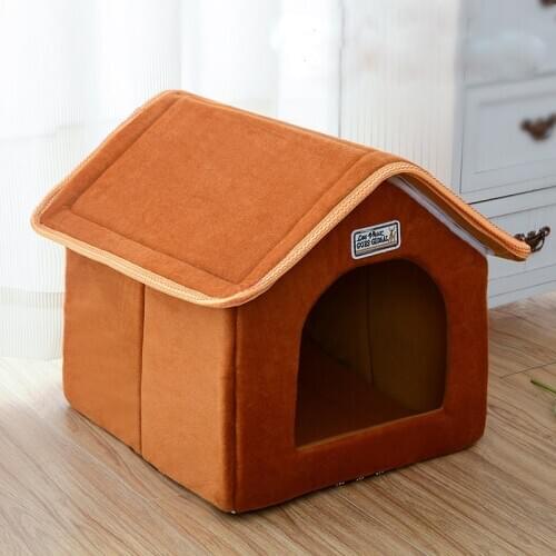 House For Dogs Foldable Bed Mat Soft Winter warm Dog Puppy Sofa Cushion House Kennel Nest Dog Cat Bed For Small Medium Dogs