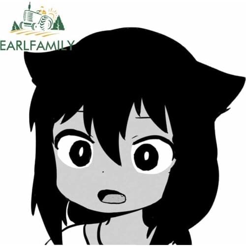 EARLFAMILY 13cm For Jahy Sama Peeking Funny Car Stickers Bumper Decal Waterproof Motorcycle For JDM SUV RV Decoration