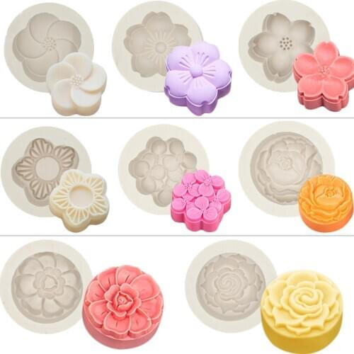 Soap Flower Mold Chrysanthemums Chocolate Mold Fondant Cake Decorating Tools,Silicone Mold,Silicone Cake Mold Silicone Forms