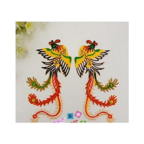 Sewing supplies DIY materials show clothing accessories ethnic embroidery cloth Phoenix pyrographic J2188