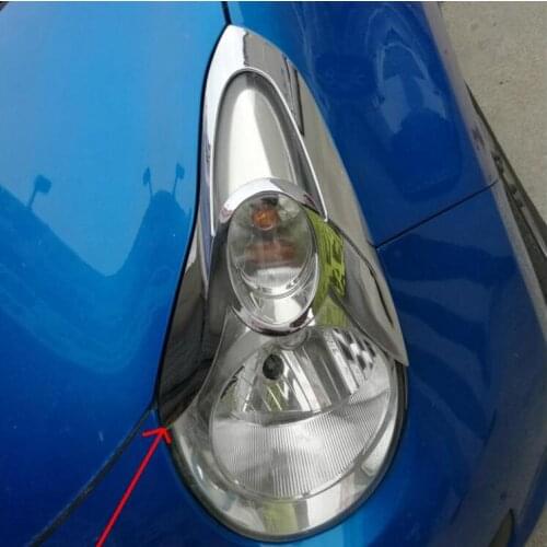 ABS Chrome head light headlight Lamp Cover car styling 2009-2012 for Suzuki Alto