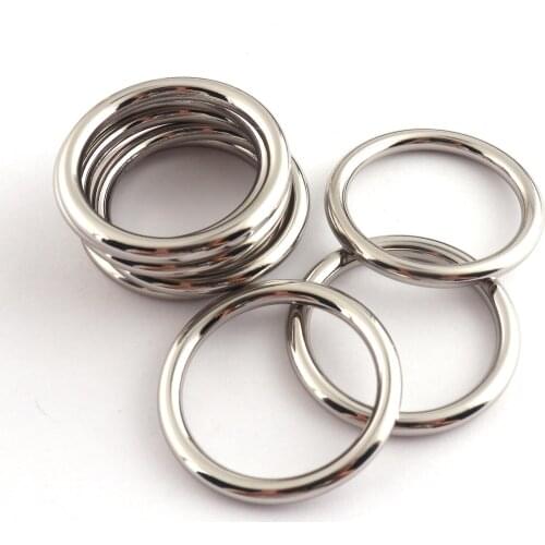 30mm Silver O Rings Zinc Alloy Loop Round Strap Buckle Ring DIY Accessories Jewelry Making Bag Clasp Making Hardware Supplies