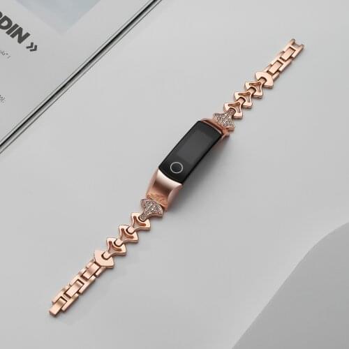 Metal Strap for Honor Band 5 Wristband Stainless Steel Bracelets for Huawei Honor Band 4 Watch Band Woman Accessories Stainless