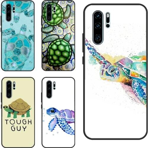 Cute Sea Turtle For Huawei P30 Pro P40 P20 Lite P Smart Z 2021 Nova 5T Case For Honor 8X 9X 9S 10 X Lite