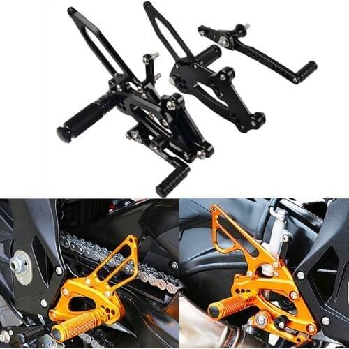 Motorcycle Left Right Adjustable Rearset Footpegs For BMW S1000RR 2017 2018 S 1000RR S1000 RR S 1000 RR Foot Rest Pegs