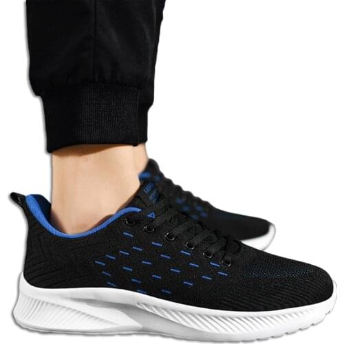 Mens Sneakers Breathable Light Running Shoes Lace-Up Jogging Shoes for Man Sneaker Anti-Odor Male Casual Shoes Drop Shipping
