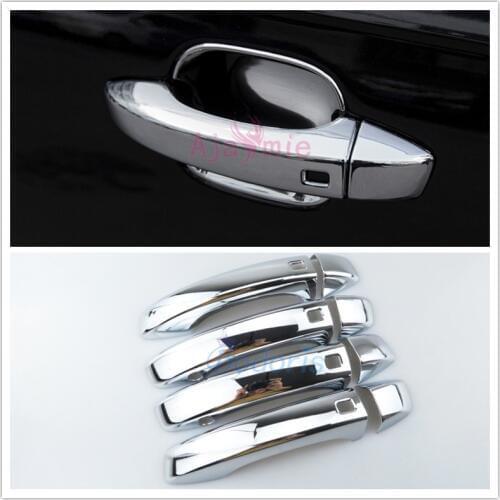 Door Handle Cover Overlay Moulding Trims ABS Detector Chrome Car Styling 2016 2017 2018 For Audi Q7 Accessories