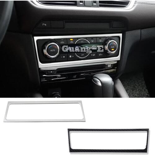 Car Lamp Trim ABS Front Middle Air Conditioning Switch Parking Panel Frame For Mazda6 Mazda 6 Atenza 2017 2018 2019