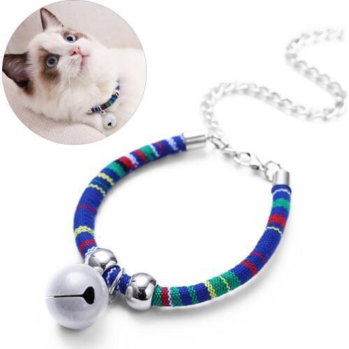 Ethnic Wind Cat Collar National Style Bell Fashion Pet Collar Pet Supplies Cat Dog Accessories For Kitten