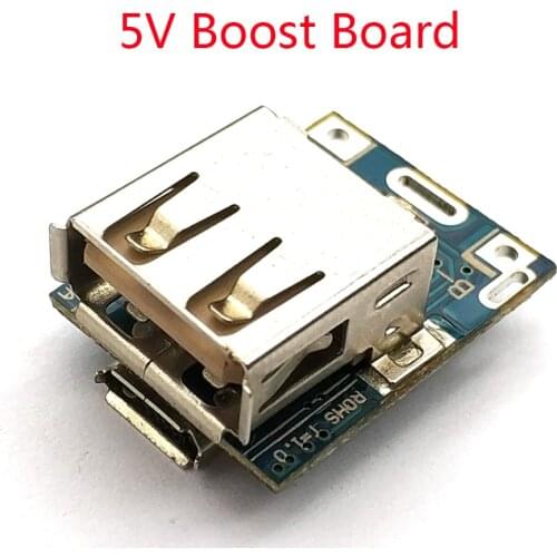 5 Pcs 5V Step-Up Power Module Lithium Battery Charging Protection Board Boost Converter LED Display USB For DIY Charger