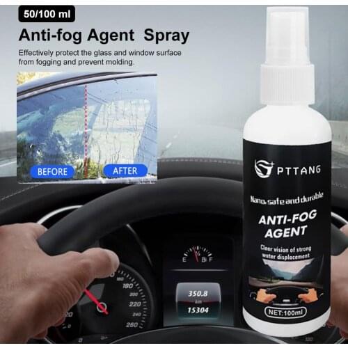 Anti-fog Agent Waterproof Rainproof Anit-fog spray for Window Glass Car Safe Defogging Solution Spray Windshield Clear Vision