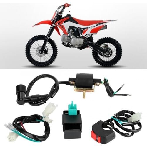 Wire Light Inverter Supply Adapter Flexible Complete Kick Start Engine Starting Wiring Harness Fits for 50cc PITPRO Dirt Bike