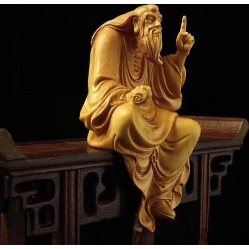 Boxwood Carvings Tea Pets Ornaments Home Accessories Zen Carving Craftsmanship Collection Art Wood Statues Sculptures Decor