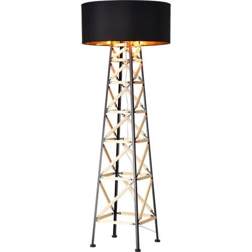 Modern Metal Fabric Floor Lamp Home Living Room Reading Bedroom Standing Light LED Suspension Lamps FA131