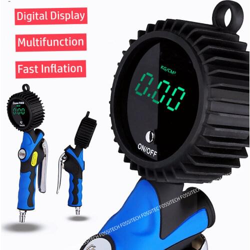 High-precision digital display tire inflation gun four-in-one with vacuum tire pressure gauge TB-002