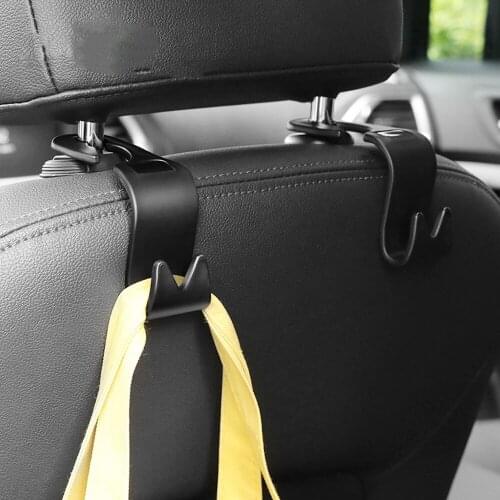 1/2Pcs Universal Car Seat Back Hook Car Accessories Interior Portable Hanger Holder Storage for Car Bag Purse Cloth Decoration