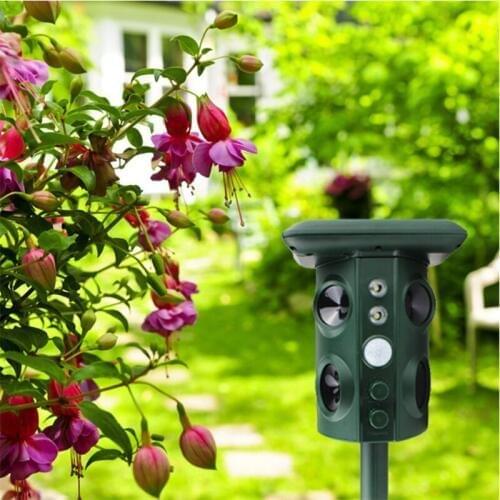 1 Pc Solar Animals Repeller Ultrasonic Sonic Mouse Mice Mole Pest Rodent Mosquito Repellents Yard Outdoor Garden Pest Control