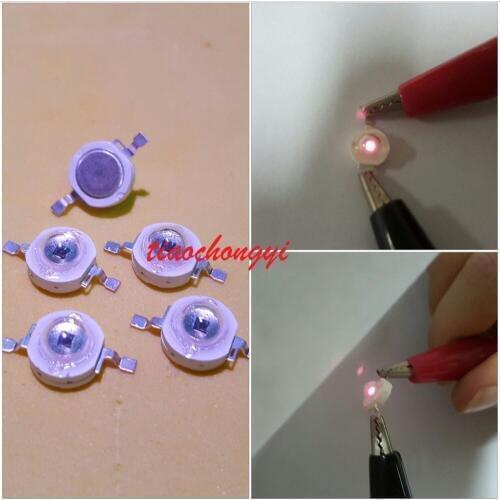 10pcs 3W 808NM high powe Infrared LED Light IR led for NIGHT VISION CAMERA light