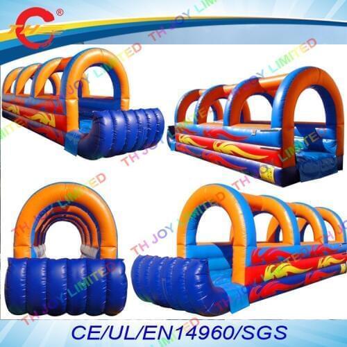 Free air ship to door,commercial grade large single lane inflatable land slide n slip
