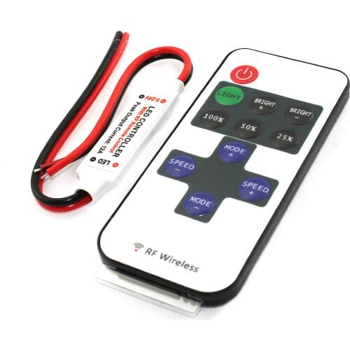 12V Dimmer LED Controller 11key DC 12 24 V Remote for led strip light 2835 5050 5630 Single Color Dimmer TV Backlight garland