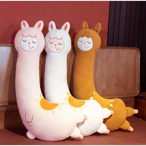 70/100CM Large Soft Alpaca Stuffed Animal Toy Pillow Childrens Home Pillow Birthday Gift Creative Plush Alpaca Toys