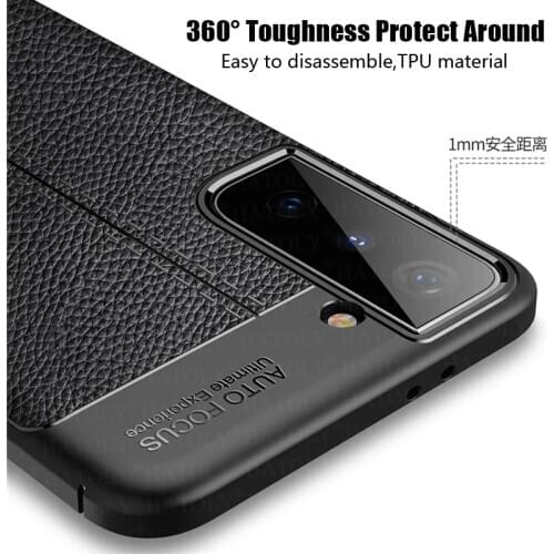 For Samsung Galaxy S21 Ultra Case Note 20 S20 FE 10 S10 Lite Plus Shockproof Bumper Soft TPU Phone Back Cover For Samsung S21 5G