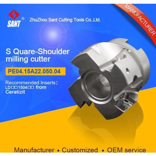 Indexable Milling cutter SANT PE04.15A22.050.04 with APKT11T3 carbide insert for Walter