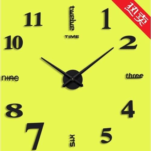 Living room creative clock wall stickeriy European style wall sticker decorative clock bumper 3d wall so bedroom