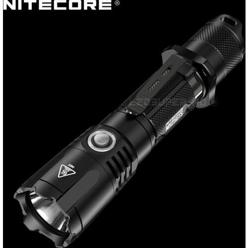Multitask Hybrid Series Nitecore MH25GTS XHP35 HD LED High Performance Dual-fuel 1800 Lumens Tactical Flashlight with Battery