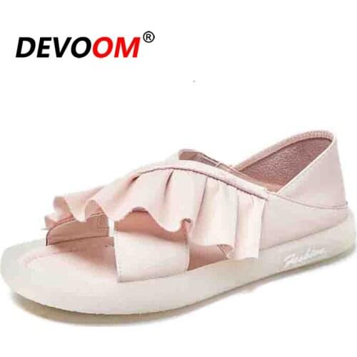 Jelly Bottom Womens Sandals Flat Sandals for Women 2019 Sandalia Plataforma Feminina Home Shoes Womens Slides Real Fur Slippers