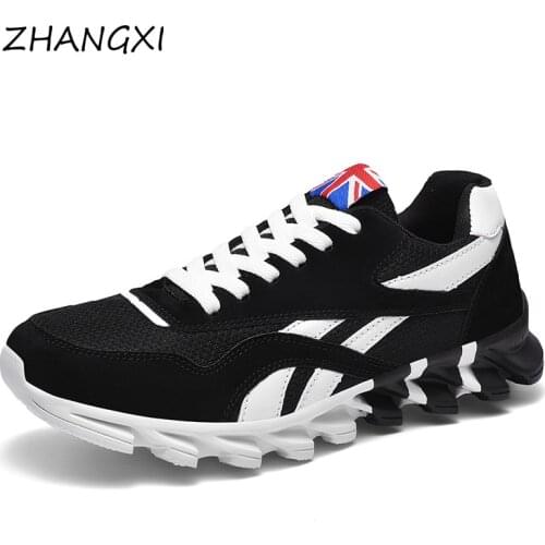 ZHANGXI Men Sneakers Breathable Running Shoes Outdoor Sport Fashion Comfortable Casual Couples Gym Shoes