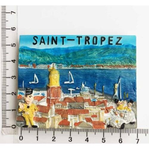 France Provence COte d'Azur Vale Saint Tropez three-dimensional scenery tourist souvenir refrigerator stickers